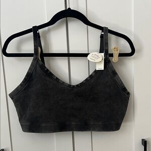 NWT Aerie Black Crop Top